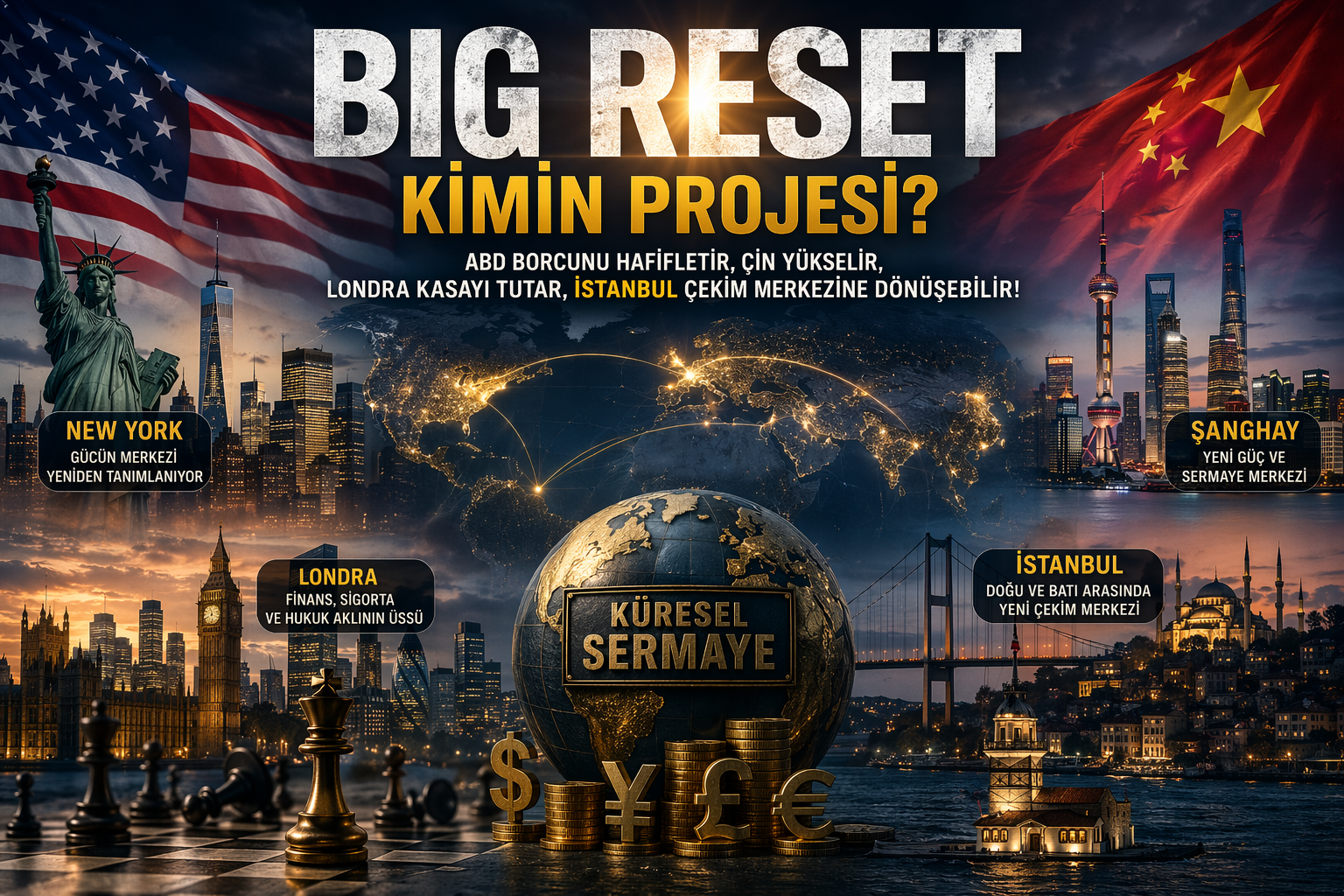 BigReset, küresel sermaye, ABD, Çin, İngiltere ve İstanbul üzerinden yeni güç haritası