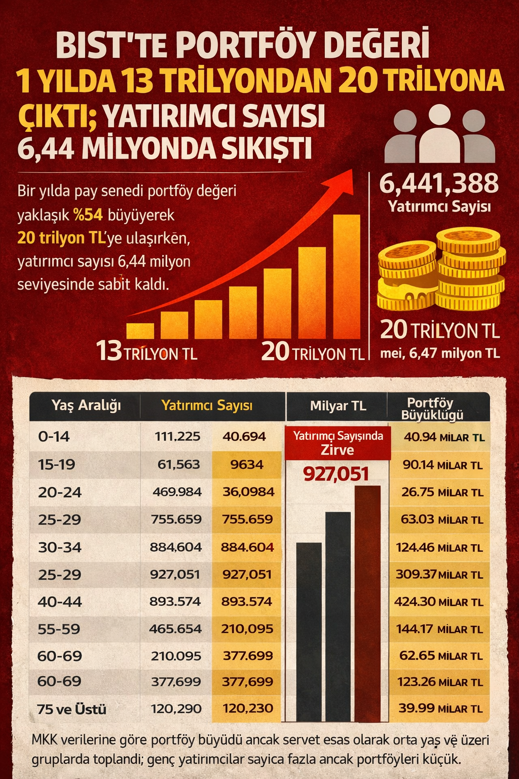 BIST yatırımcı sayısı portföy değeri MKK 2026
