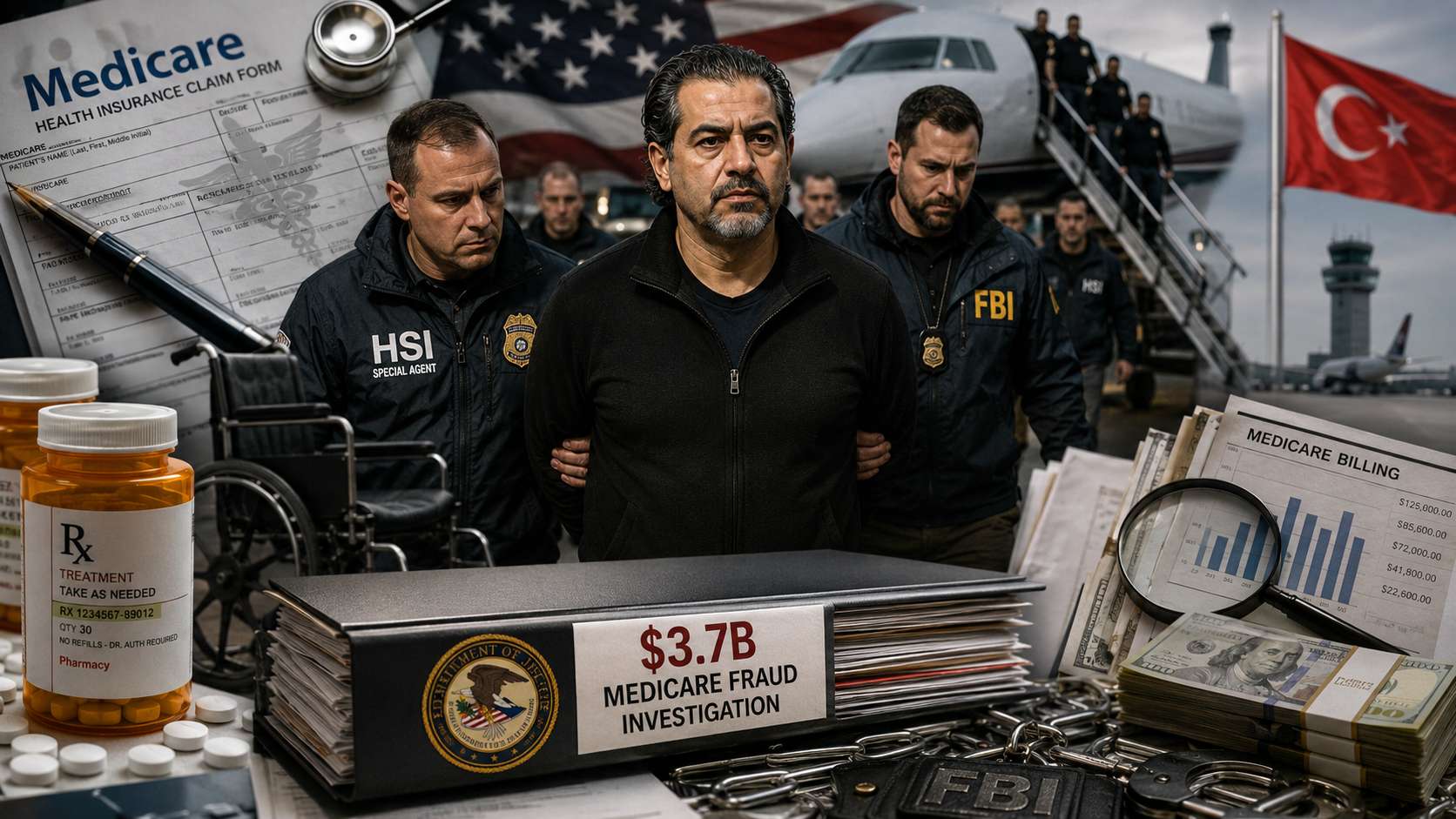 ABD Medicare dolandırıcılığı İbrahim Khaldoon Hilmi Türkiye'de yakalandı FBI 3,7 milyar dolar soruşturması