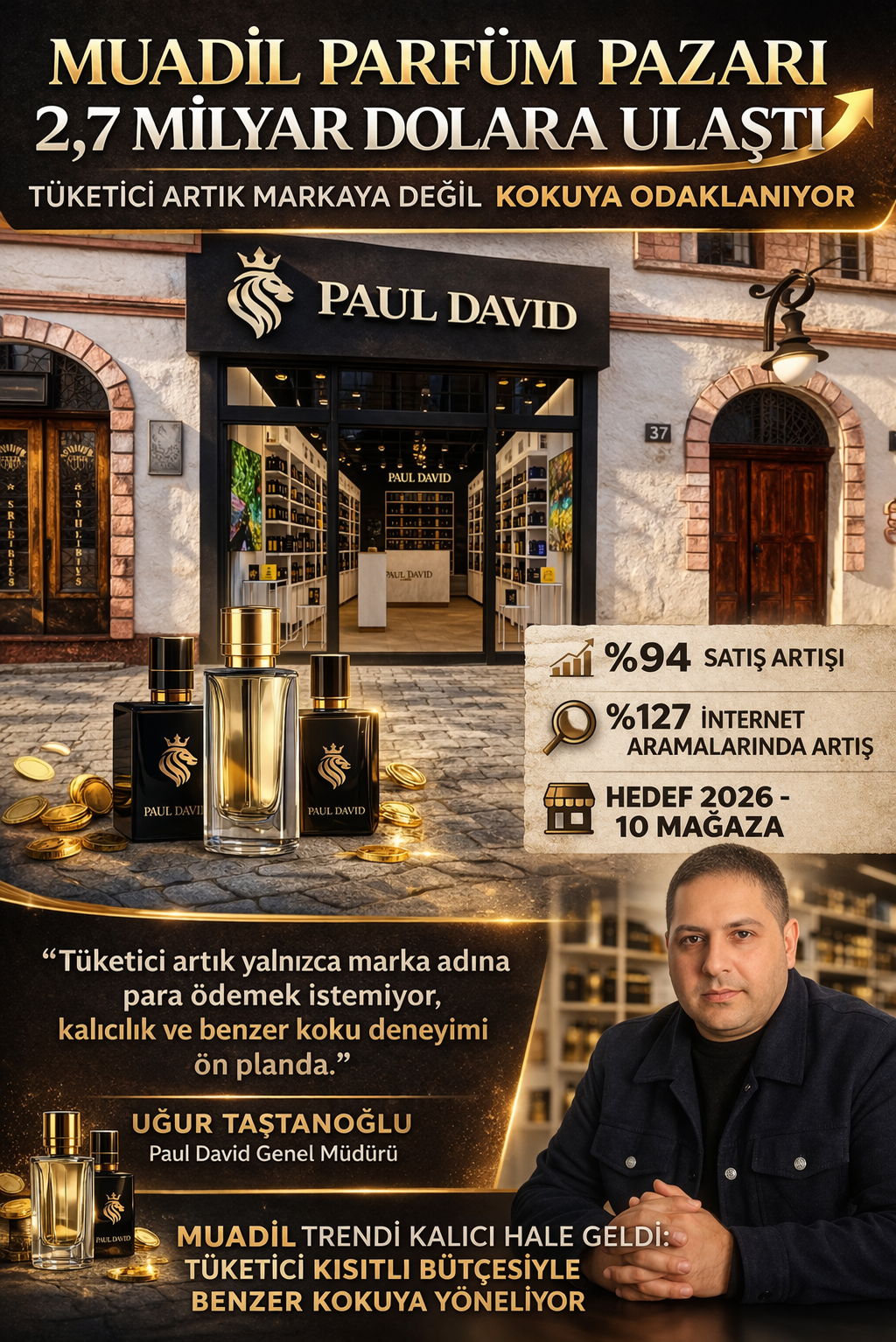 Muadil parfüm pazarı 2026 büyüme ve mağazalaşma trendi