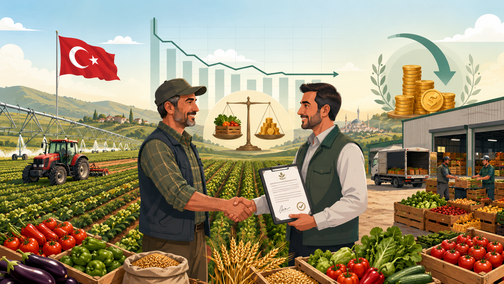 Türkiye’de sözleşmeli tarım gıda enflasyonu üretim planlaması alım garantisi ve tarımsal arz güvenliği analizi