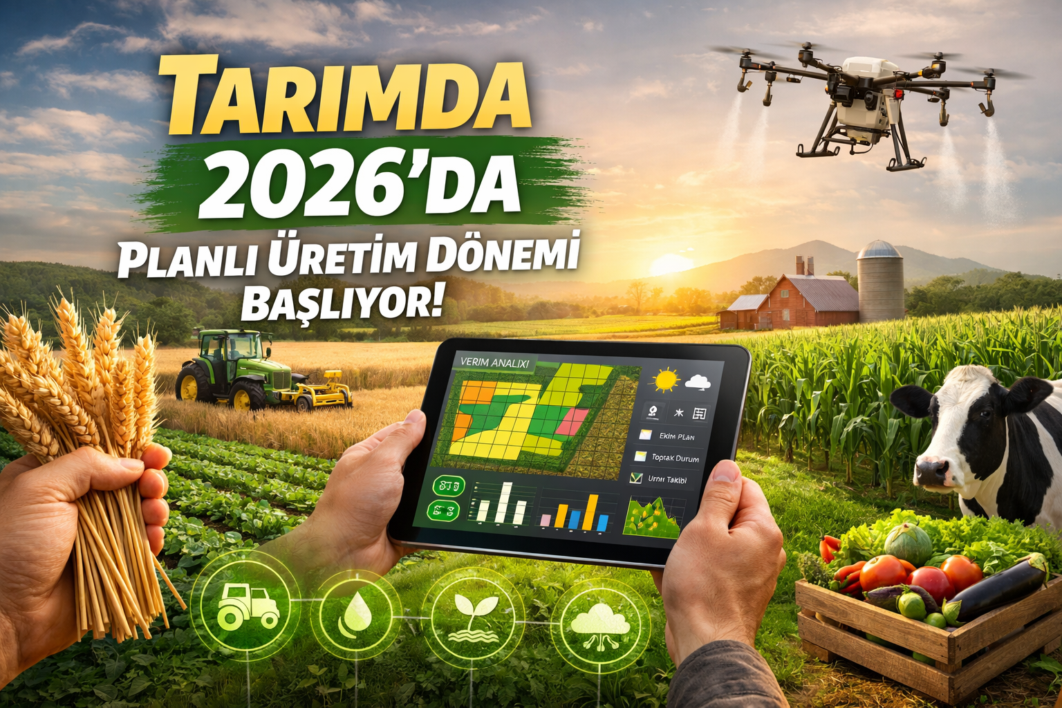 Türkiye'de tarımda planlı üretim ve mazot desteği 2026