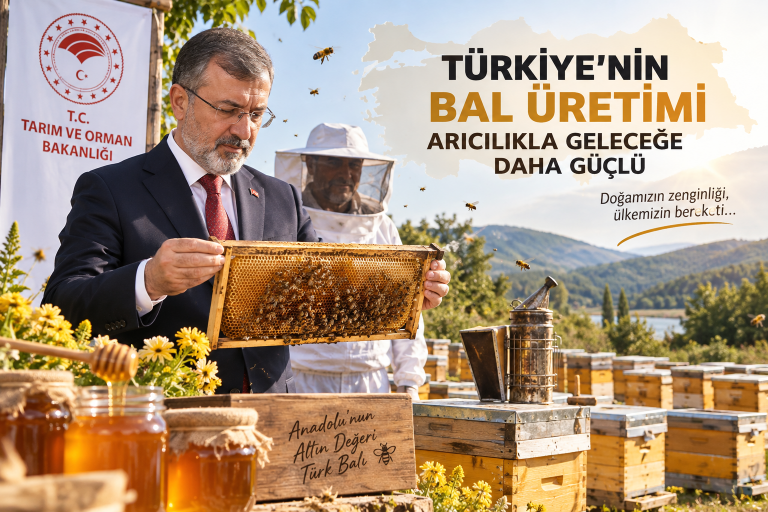 Tarım ve Orman Bakanı İbrahim Yumaklı bal kovanları arıcılık Türkiye bal üretimi ve dünya sıralaması
