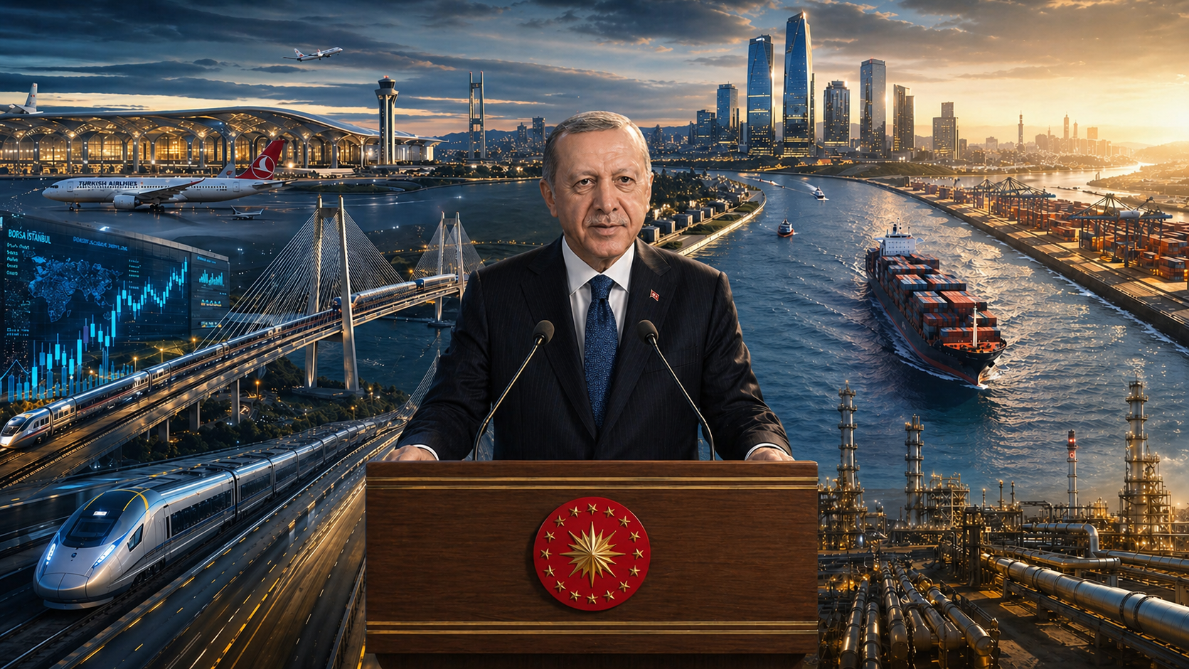 Türkiye küresel cazibe merkezi hedefi, İstanbul Finans Merkezi, transit ticaret, lojistik ve yeni teşvik paketi