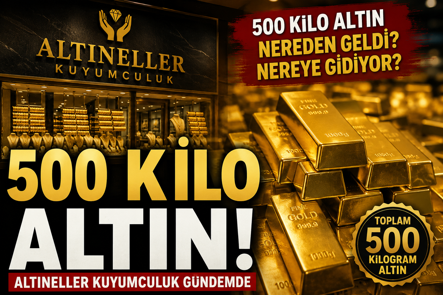Altıneller Kuyumculuk 500 kilo altın iddiası Cübbeli Ahmet İDDEF Erenler Vakfı ve emanet altın tartışması