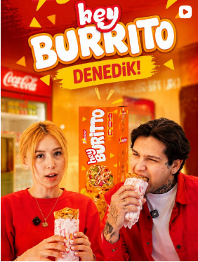 Hey Döner Burrito reklamı