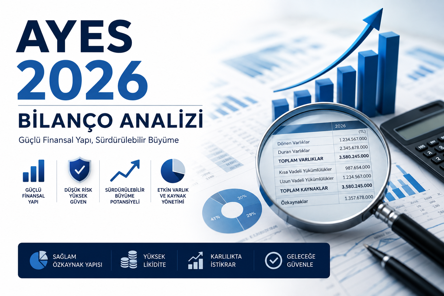 Ayes Çelik Hasır ve Çit Sanayi AYES 2026 ilk yarı bilanço analizi satışlar net kar esas faaliyet karı finansal gelirler finansal yatırımlar stoklar borçluluk nakit akışı ve yatırım harcamaları