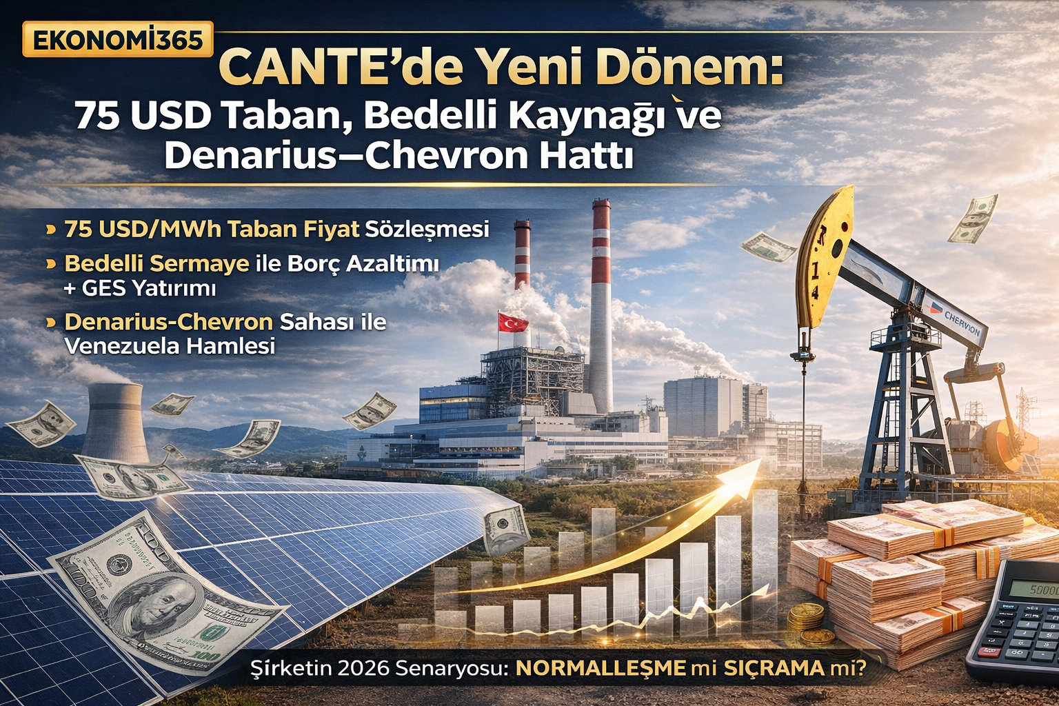 CANTE 2026: 75 USD taban, bedelli kaynağı, GES yatırımı ve Denarius-Chevron hattı