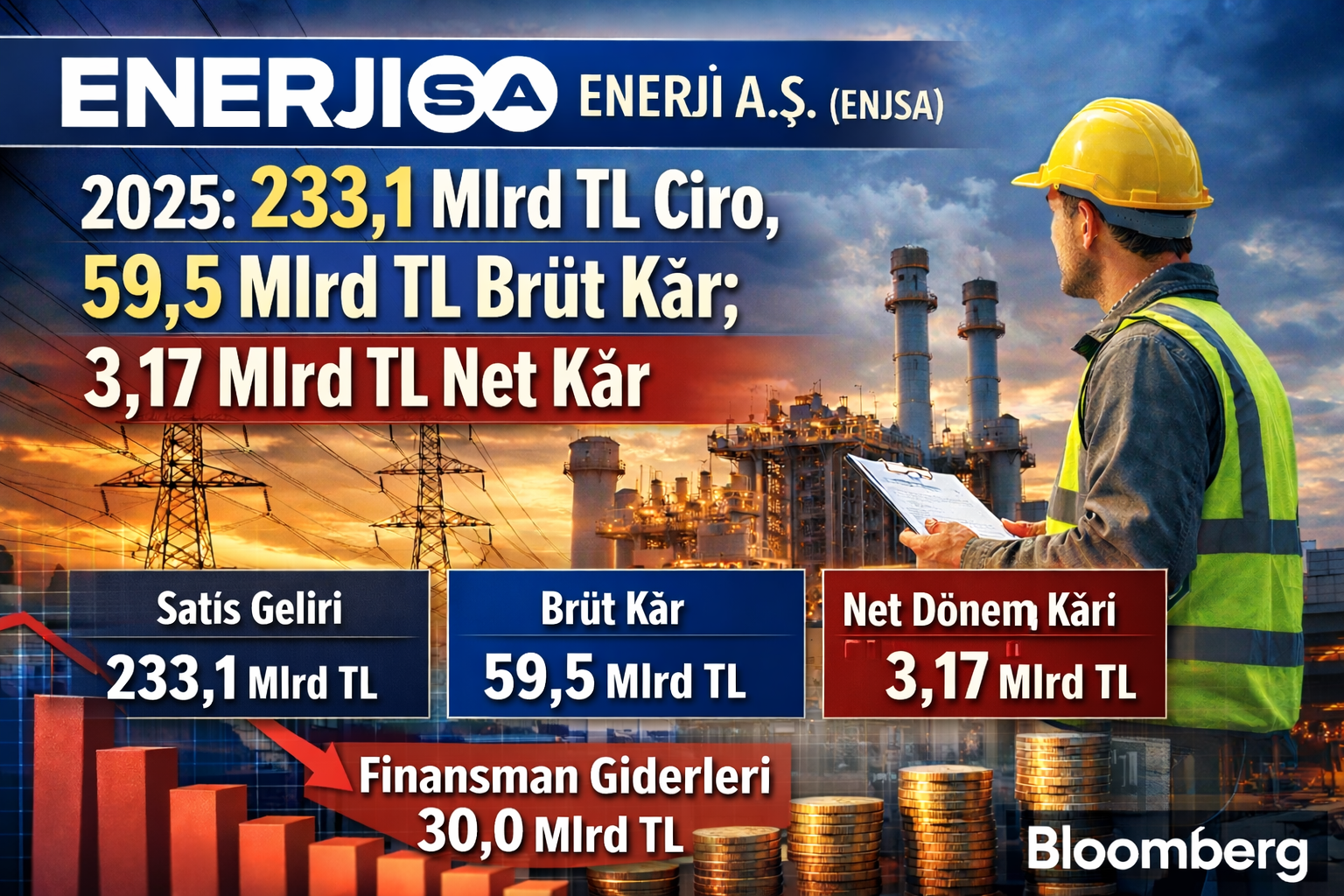 Enerjisa Enerji (ENJSA) 2025 finansal sonuçları: ciro, faaliyet kârı ve net kâr analizi
