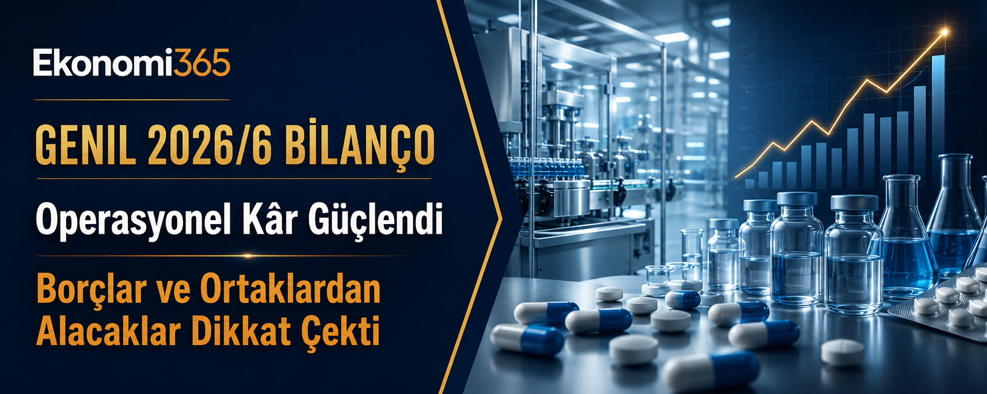 GEN İlaç GENIL 2026 altı aylık bilanço analizi operasyonel kâr finansal borçlar ortaklardan alacaklar NPP satışları ve nakit akışı
