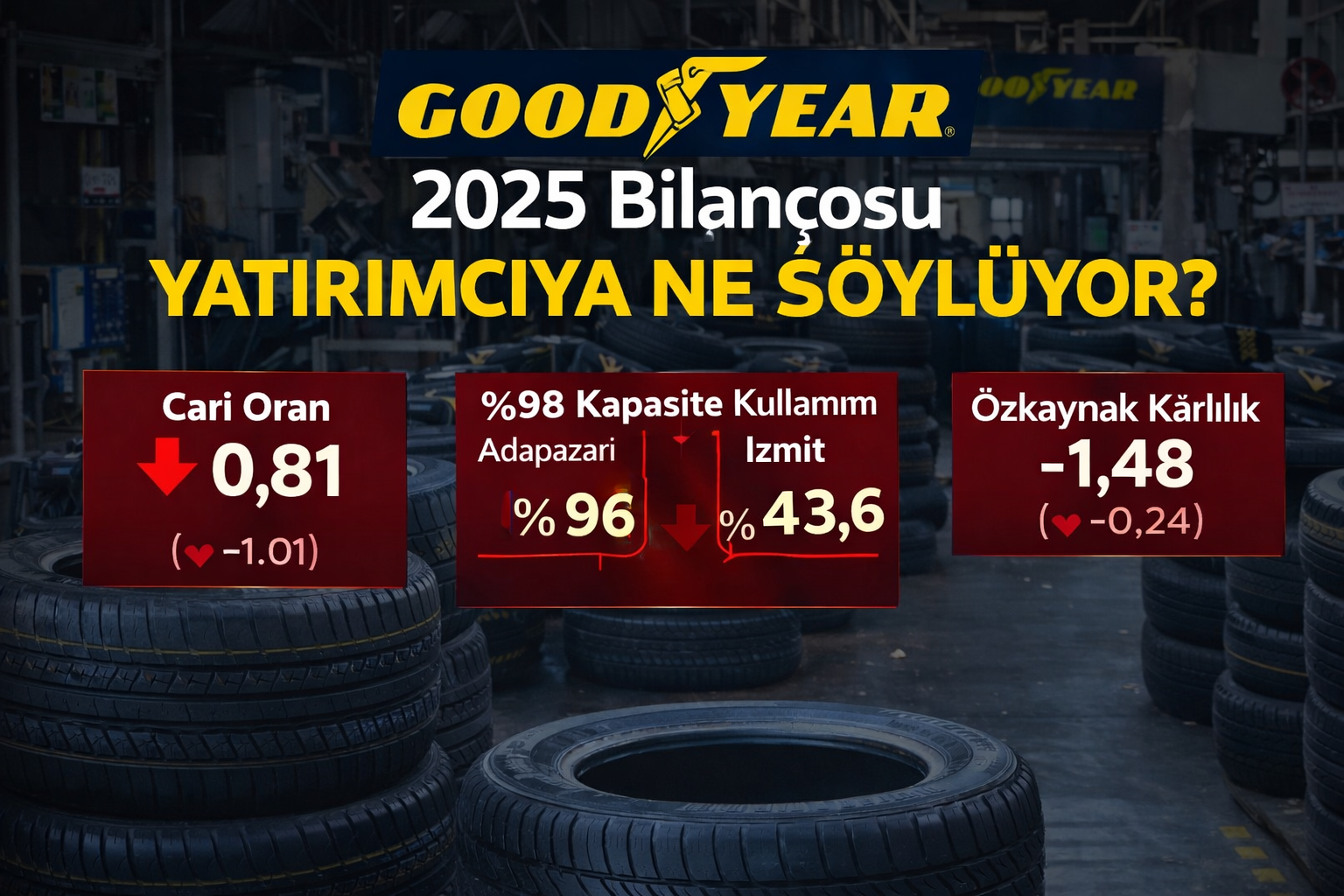 Goodyear 2025 bilanço analizi ve kapasite kullanımı