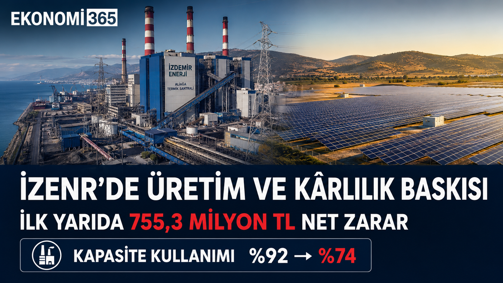 İzdemir Enerji IZENR 2026 ilk yarı bilanço analizi termik santral üretimi GES kapasitesi hasılat FAVÖK net zarar nakit akışı stoklar ve finansal borçlar