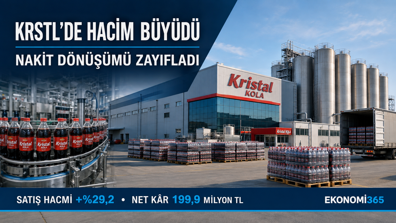 Kristal Kola KRSTL 2026 ilk yarı bilanço analizi satış hacmi hasılat net kâr ticari alacaklar finansal borçlar ve nakit akışı