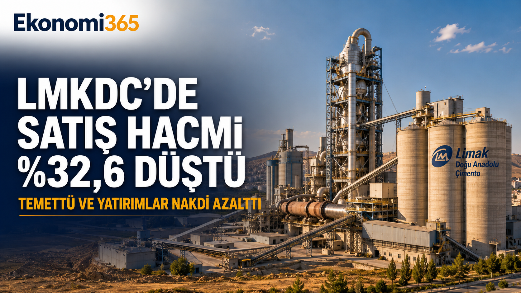 Limak Doğu Anadolu Çimento LMKDC 2026 altı aylık bilanço analizi satış hacmi hasılat faaliyet kârı net kâr nakit temettü yatırımlar finansal borç ve GES