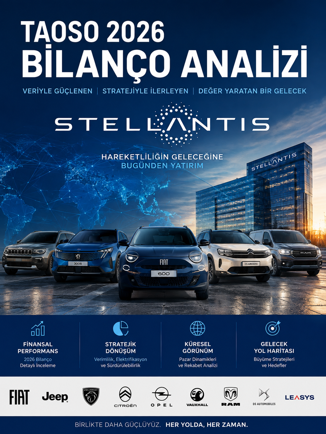 Tofaş TOASO 2026 altı aylık bilanço analizi Stellantis entegrasyonu pazar payı hasılat net kar üretim ihracat stoklar nakit finansal borçlar ve 2025 2026 bilanço karşılaştırması
