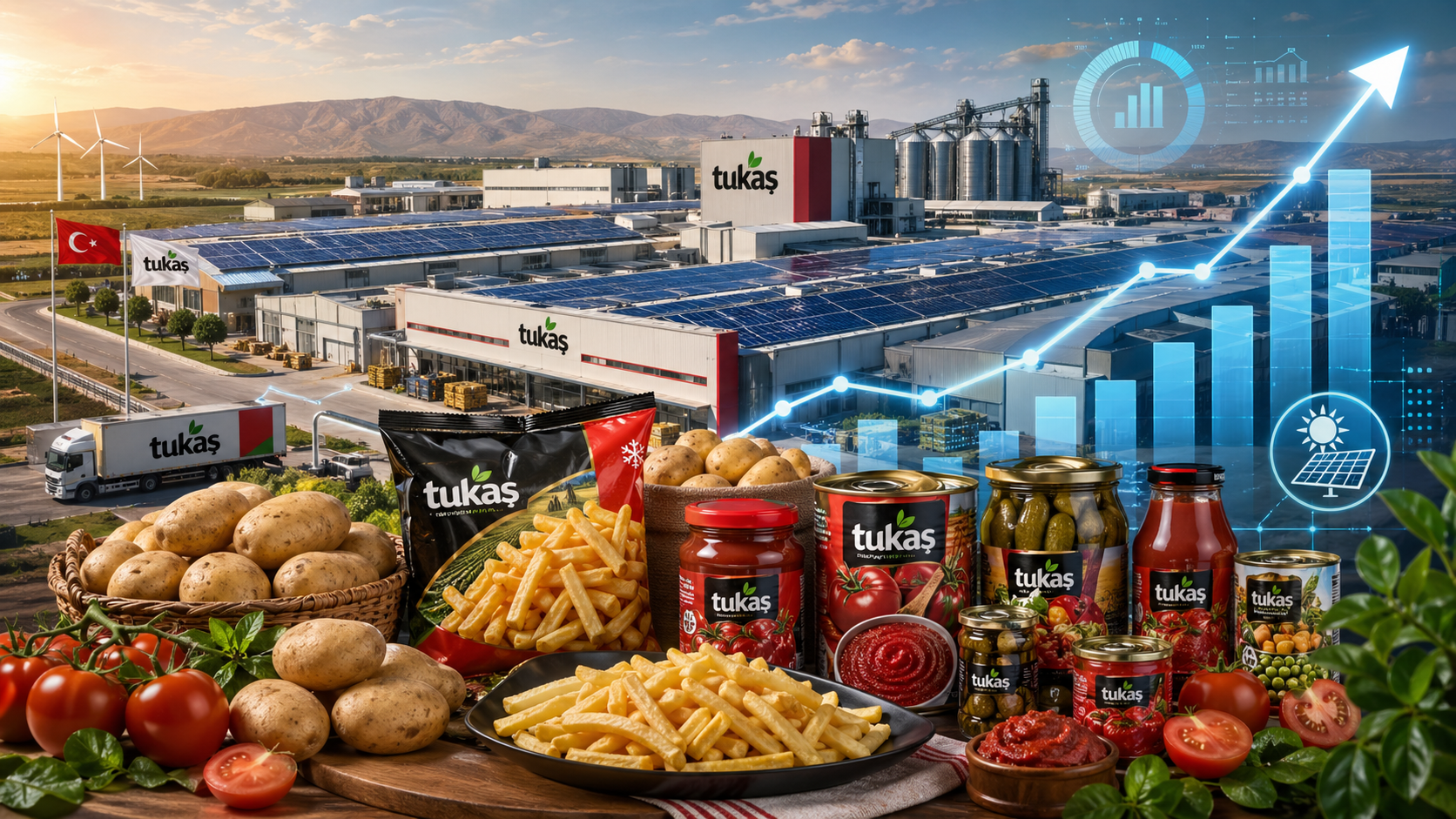 Tukaş TUKAS 2026 görünümü Bor OSB dondurulmuş patates yatırımı salça konserve GES sözleşmeli tarım ve FAVÖK analizi