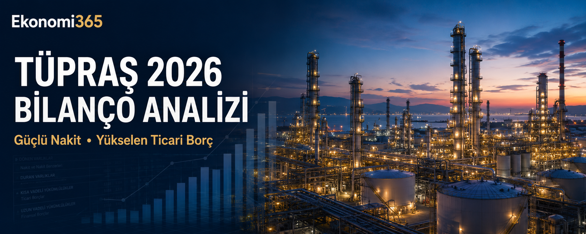 Tüpraş TUPRS 2026 altı aylık bilanço analizi net nakit FAVÖK net kâr ticari borçlar stoklar ve nakit akışı